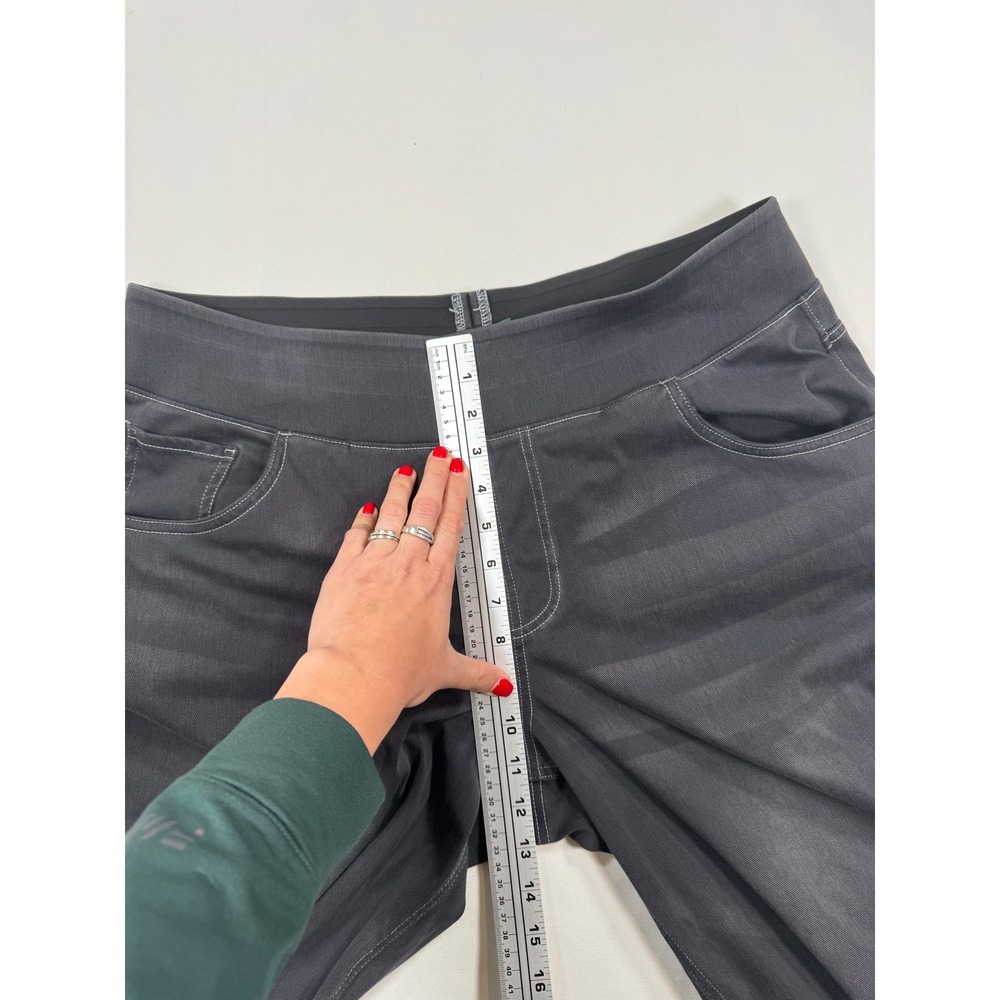 Halara Flex Mid Rise Tummy Control Baggy Jeans Cool Gray 1X 18 Wide Leg Casual - Picture 9 of 10